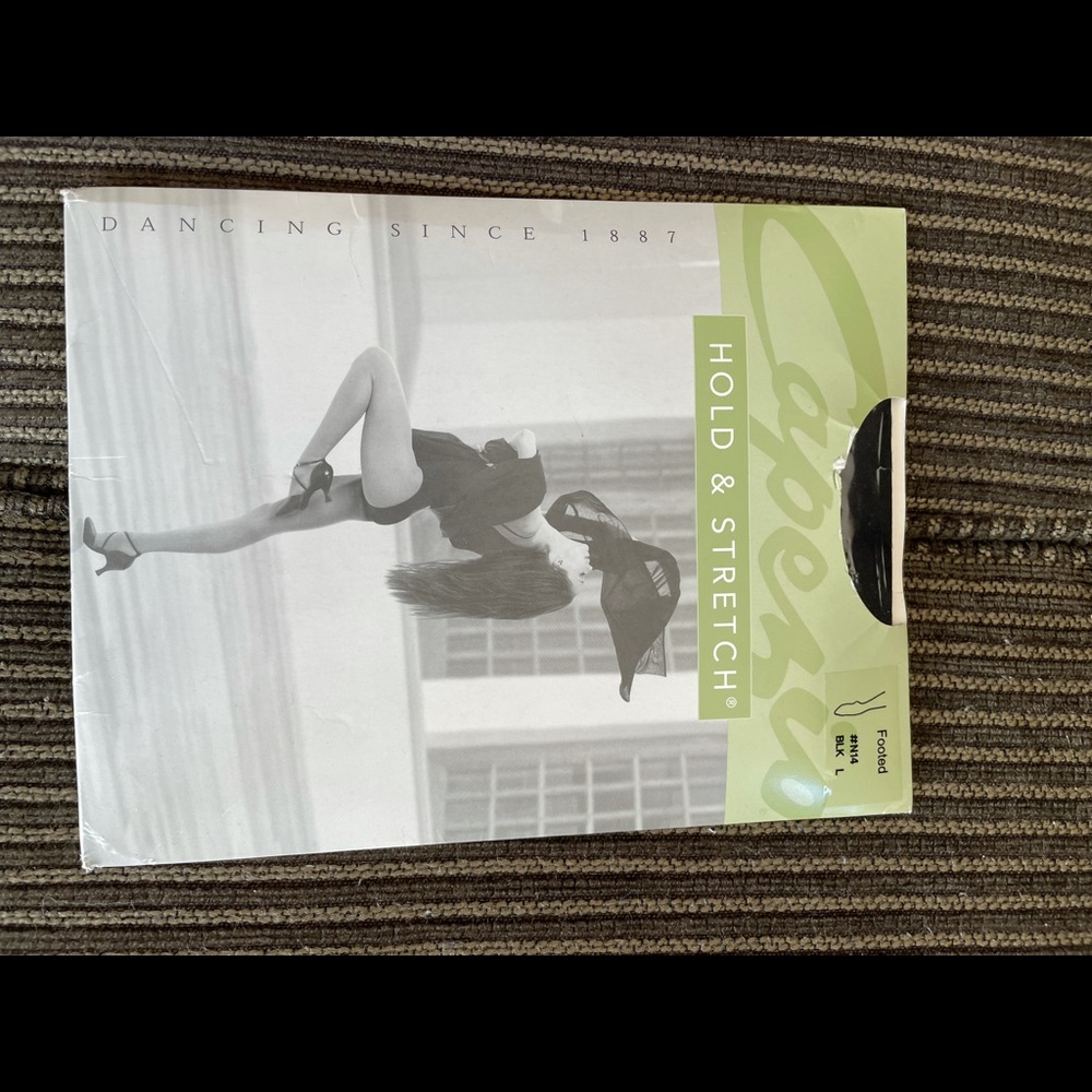 Capezio Hold and Stretch black Footed tights